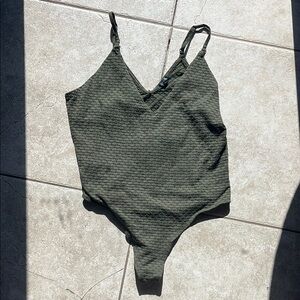 Wild Fable Olive Textured Top